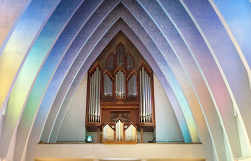 Orgel der Kirche Am Hohenzollernplatz